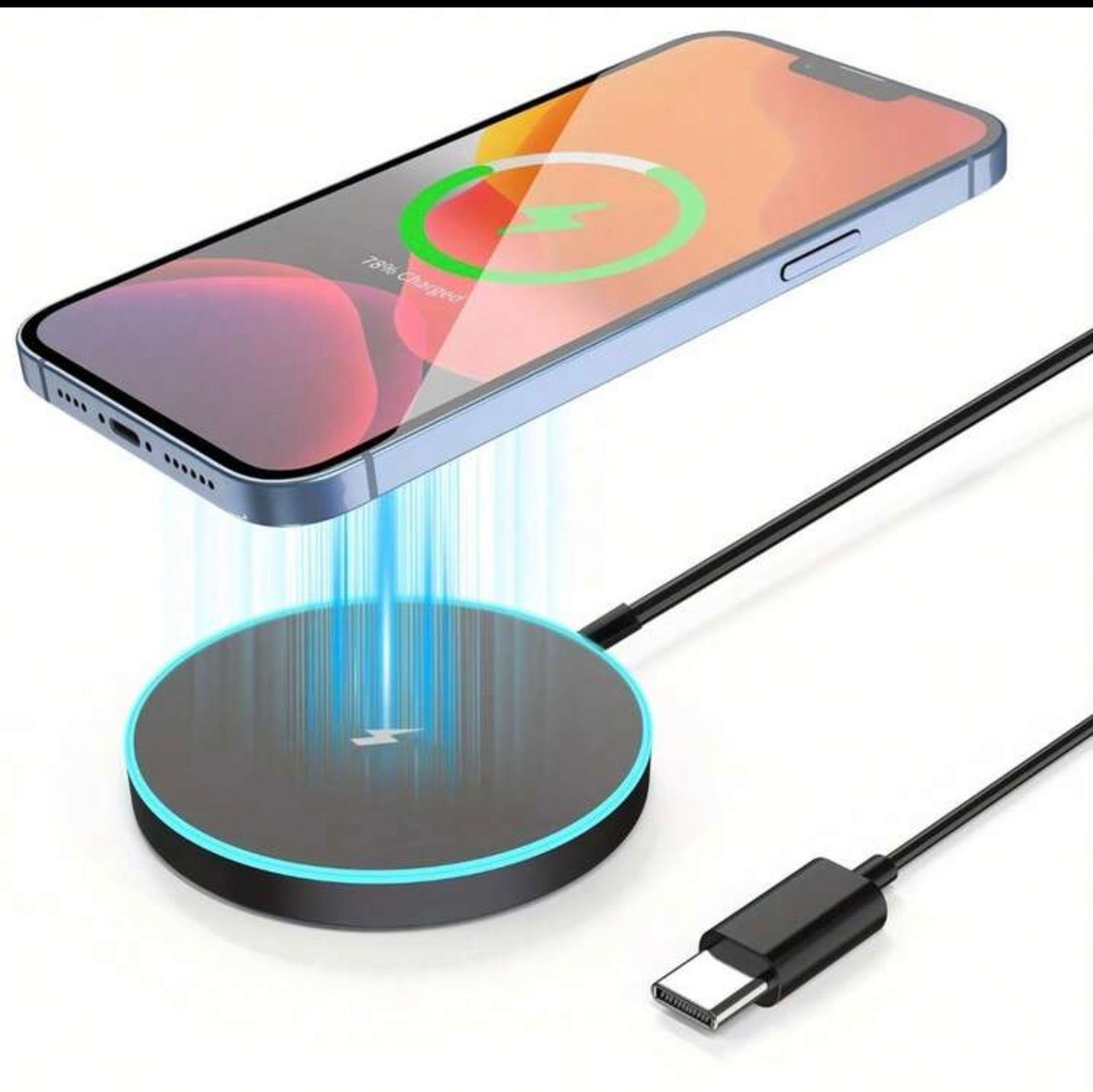 Fast Magnetic Wireless Charger Pad – Ultra-Slim Qi Charging for iPhone & Android