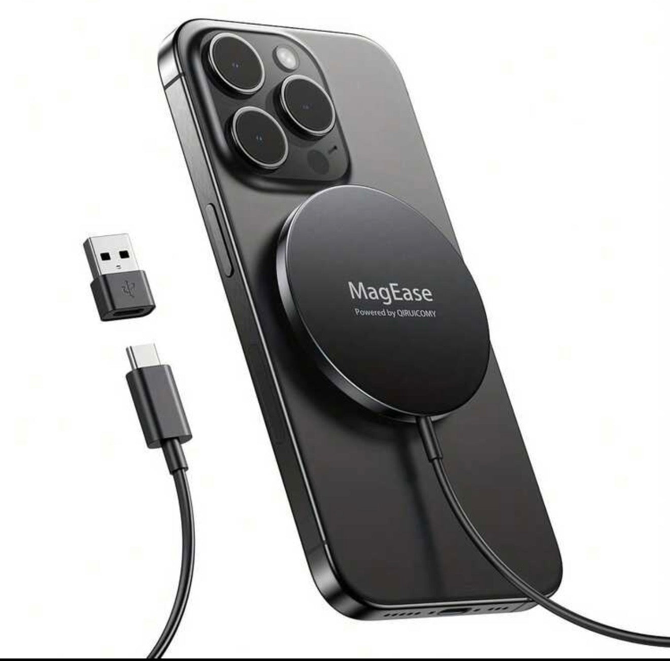 Fast Magnetic Wireless Charger Pad – Ultra-Slim Qi Charging for iPhone & Android